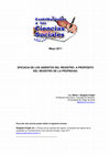 Research paper thumbnail of EFICACIA DE LOS ASIENTOS DEL REGISTRO. A PROPÓSITO DEL REGISTRO DE LA PROPIEDAD