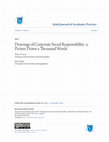 Research paper thumbnail of Drawings of Corporate Social Responsibility: a Picture Draws a Thousand Words