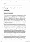 Research paper thumbnail of Aldo Buzzi: una ricetta per il paradiso