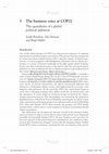 Research paper thumbnail of The business voice at COP21: The Quandaries of a Global Political Ambition