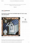 Research paper thumbnail of Conversation article: Coronavirus: advice from the Middle Ages for how to cope with self isolation