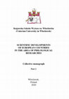 Research paper thumbnail of Scientific developments of European countries in the area of philological researches : Collective monograph. Riga : Izdevnieciba “Baltija Publishing”, 2020. P. 2. 692 p.