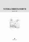 Research paper thumbnail of VETERA CHRISTIANORUM  2019, n. 56