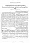 Research paper thumbnail of Experimental Investigation on Geosynthetic Reinforced Soil Sections via California Bearing Ratio Test