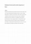 Research paper thumbnail of Punishment, Rewards and the (relative) importance of Desert