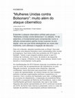 Research paper thumbnail of “Mulheres Unidas contra Bolsonaro”: muito além do ataque cibernético