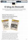 Research paper thumbnail of Nzinga Informativo: a imprensa feminista feita por negras e para negras