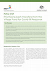 Research paper thumbnail of Prioritising Cash Transfers from the Village Fund for Covid-19 Response