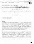 Research paper thumbnail of Análisis de los actores sociales en la implementación de políticas forestales: el caso de la Asirmi