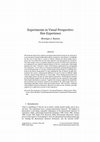 Research paper thumbnail of Experiments in Visual Perspective: Size Experience