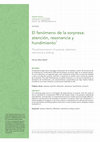 Research paper thumbnail of 2020 El fenómeno de la sorpresa. En Filosofía Unisinos 21 (2) may:aug.