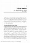 Research paper thumbnail of College Reading