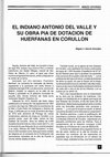 Research paper thumbnail of El indiano Antonio del Valle y su obra pía de dotación de huérfanas en Corullón