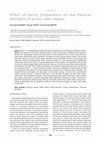 Research paper thumbnail of Effect of cavity preparation on the flexural strengths of acrylic resin repairs