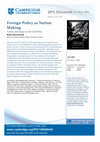 Research paper thumbnail of Discount Flyer for Foreign Policy as Nation Making (paperback, 2020)