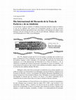 Research paper thumbnail of Entrevista Día internacional del Recuerdo de la Trata de Esclavos y de su abolición