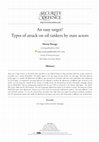 Research paper thumbnail of An easy target? Types of attack on oil tankers by state actors