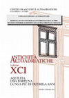 Research paper thumbnail of Arte aquileiese nel tempo della Tarda Antichità tra scoperte, ricerche ed acquisizioni, in Antichità Altoadriatiche 91, 2019, pp. 161-182.