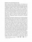 Research paper thumbnail of MANIFIESTO CHTHULUCENO DESDE SANTA CRUZ