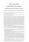 Research paper thumbnail of What is sexual about conflict-related sexual violence? Stories from men and women survivors