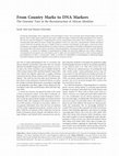 Research paper thumbnail of From Country Marks to DNA Markers. The Genomic Turn in the Reconstruction of African Identities