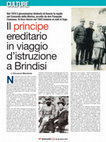 Research paper thumbnail of Il  principe ereditario Umberto di Savoia in viaggio d’istruzione a Brindisi