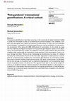 Research paper thumbnail of 'Post-pandemic' transnational gentrifications: A critical outlook