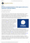 Research paper thumbnail of Direito ao esquecimento: a bola agora está com o Supremo Tribunal Federal