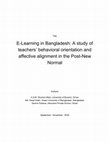 Research paper thumbnail of Title E-Learning in Bangladesh: A study of teachers' behavioral orientation and affective alignment in the Post-New Normal