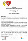 Research paper thumbnail of Programme colloque universitaire Epinal 2020 2