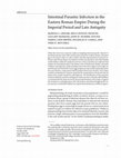 Research paper thumbnail of Intestinal Parasitic Infection in the Eastern Roman Empire During the Imperial Period and Late Antiquity