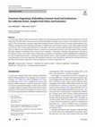 Research paper thumbnail of Commons Organizing: Embedding Common Good and Institutions for Collective Action. Insights from Ethics and Economics