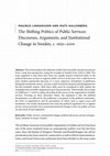 Research paper thumbnail of “The Shifting Politics of Public Services: Discourses, Arguments and Institutional Change in Sweden, c. 1620–2000”, Journal of Policy History 32:4 (2020), pp. 463–486.