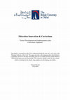 Research paper thumbnail of Innovation & Curriculum- School Development Plan