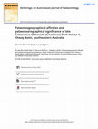 Research paper thumbnail of Palaeobiogeographical affinities and palaeoceanographical significance of late Cretaceous Ostracoda (Crustacea) from Voluta-1, Otway Basin, southeastern Australia