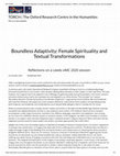 Research paper thumbnail of TORCH blog post: Boundless Adaptivity: Female Spirituality and Textual Transformations