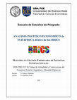 Research paper thumbnail of Analisis Politico Economico del ingreso de Sudafrica a BRIC