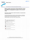 Research paper thumbnail of Water quality assessment of Narmada River along the different topographical regions of the central India