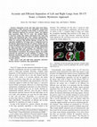 Research paper thumbnail of Accurate and efficient separation of left and right lungs from 3D CT scans: A generic hysteresis approach