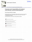 Research paper thumbnail of Corporate social responsibility and employee moral identity: a practice-based approach Corporate social responsibility and employee moral identity: a practice-based approach