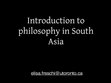 Research paper thumbnail of Introduction to philosophy in South Asia 16 (philosophy of language)