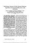 Research paper thumbnail of Performance Analysis of Deep Anomaly Detection Algorithms for Commercial Microwave Link Attenuation