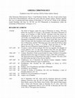 Research paper thumbnail of Ancient Roman and Greek chronology by Zoltan Andrew Simon