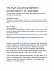 Research paper thumbnail of The Truth Concerning Stanford's Condemnation of Dr. Scott Atlas