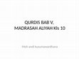 Research paper thumbnail of QURDIS BAB V,, MENJADI HAMBA BUKAN MENJADI BUDAK