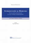 Research paper thumbnail of INTRODUCCIÓN AL DERECHO Luis Manuel Marcano Salazar