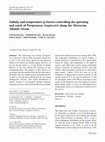 Research paper thumbnail of Salinity and temperature as factors controlling the spawning and catch of Parapenaeus longirostris along the Moroccan Atlantic Ocean