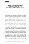 Research paper thumbnail of When 'Wolves become Lambs': Hybridity and the 'Savage' in the Letters of Marie de l'Incarnation