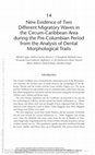 Research paper thumbnail of New Evidence of Two Different Migratory Waves in the Circum-Caribbean Area during the Pre-Columbian Period from the Analysis of Dental Morphological Traits (Coppa et al 2008)