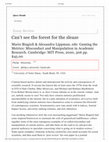 Research paper thumbnail of Review of Biagioli "Can't see the forest for the Sleaze"